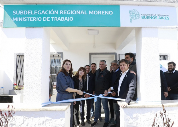 MORENO: Kicillof encabezó la reapertura de la Subdelegación del Ministerio de Trabajo