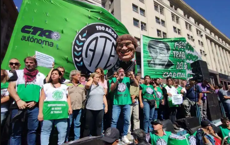 ATE MOVILIZA HOY A PLAZA DE MAYO POR LOS DETENIDOS DE LA LEY BASES