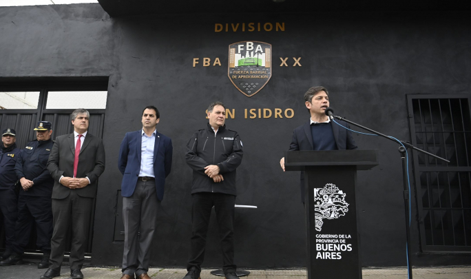 KICILLOF INAUGURÓ LAS NUEVAS INSTALACIONES DE LA FUERZA BARRIAL DE APROXIMACIÓN EN SAN ISIDRO