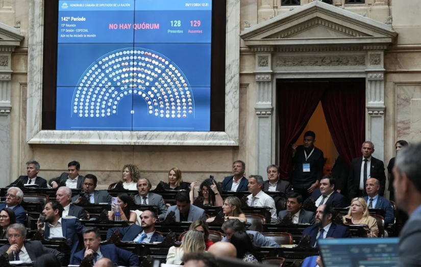 LOS BLOQUES OPOSITORES NO LOGRARON QUÓRUM PARA DEROGAR EL DECRETO DE CANJE DE DEUDA