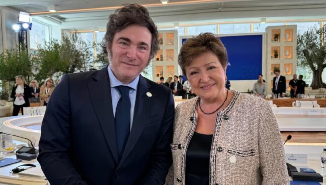 LA DIRECTORA DEL FMI ELOGIÓ LAS POLÍTICAS ECONÓMICAS DE MILEI: “ES UN CASO IMPRESIONANTE”