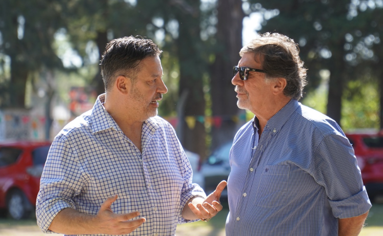 MERLO: SILEONI Y MENÉNDEZ VISITARON LA COLONIA Y LA ESCUELA DE VERANO
