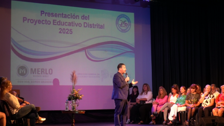 MERLO: PRESENTARON EL PROYECTO EDUCATIVO DISTRITAL 2025
