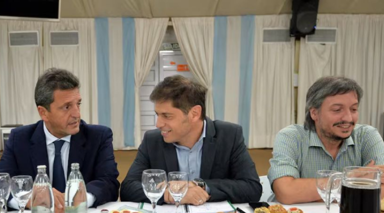 KICILLOF, MASSA Y MÁXIMO KIRCHNER SE REUNIERON POR LAS PRÓXIMAS ELECCIONES
