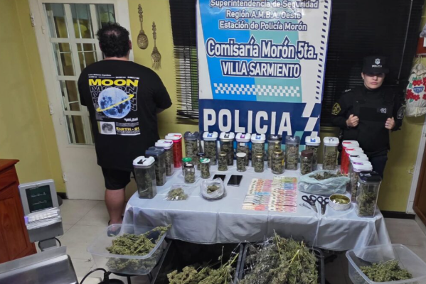 VILLA SARMIENTO: DESARTICULAN UN PUNTO DE CULTIVO Y DISTRIBUCIÓN DE MARIHUANA