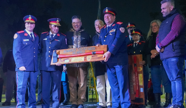 MERLO CELEBRÓ EL DÍA DEL BOMBERO CON UN EMOTIVO ACTO Y CAMBIOS EN LA JEFATURA