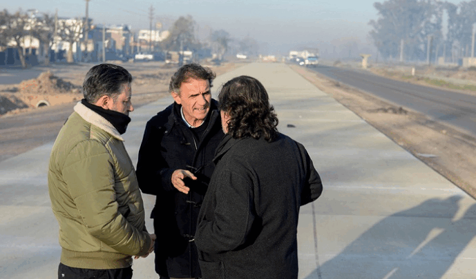 KATOPODIS RECORRIÓ LAS OBRAS DE LA RUTA 40 EN MERLO
