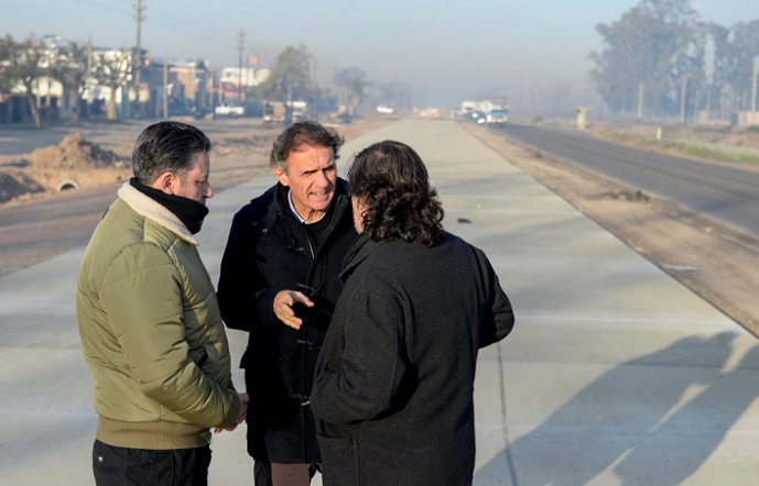 KATOPODIS RECORRIÓ LAS OBRAS DE LA RUTA 40 EN MERLO