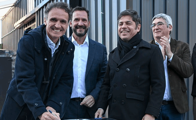 ESCOBAR: KICILLOF Y KATOPODIS INAUGURARON UN NUEVO MERCADO BONAERENSE FIJO