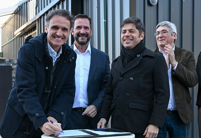 ESCOBAR: KICILLOF Y KATOPODIS INAUGURARON UN NUEVO MERCADO BONAERENSE FIJO