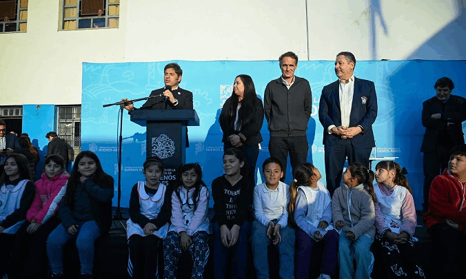 MERLO: KICILLOF INAUGURÓ LAS OBRAS DE AMPLIACIÓN DE LA ESCUELA SECUNDARIA N° 50