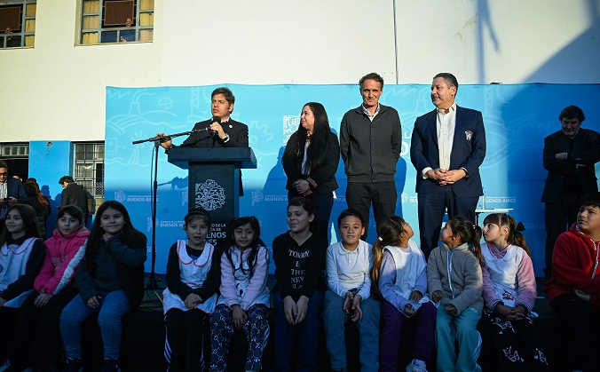 MERLO: KICILLOF INAUGURÓ LAS OBRAS DE AMPLIACIÓN DE LA ESCUELA SECUNDARIA N° 50