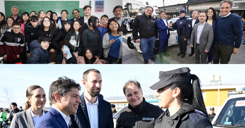 KICILLOF INAUGURÓ EL NUEVO EDIFICIO DE LA ESCUELA SECUNDARIA Nº48 EN MORÓN Y ENTREGÓ PATRULLEROS EN ITUZAINGÓ Y HURLINGHAM