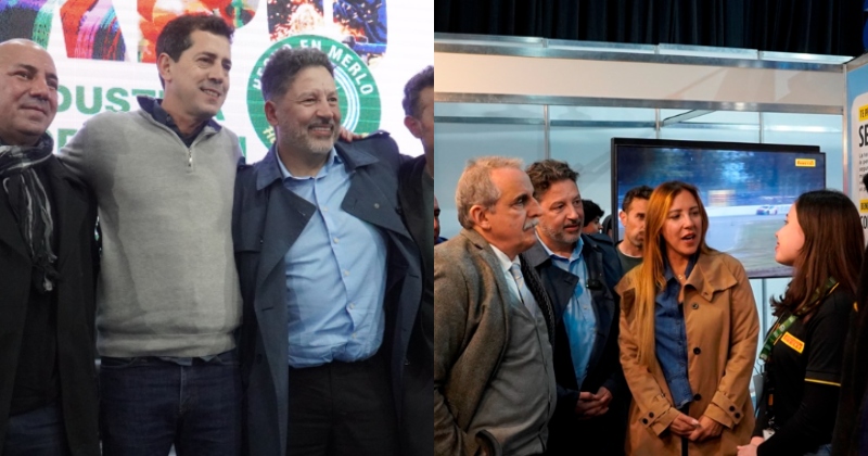 WADO DE PEDRO Y GUILLERMO MORENO VISITARON LA EXPO “HECHO EN MERLO”
