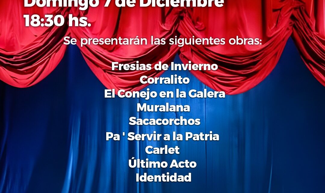 MUESTRA TEATRAL 2025 DEL POLO AUDIOVISUAL DE MERLO SE PRESENTA EN EL TEATRO MUNICIPAL