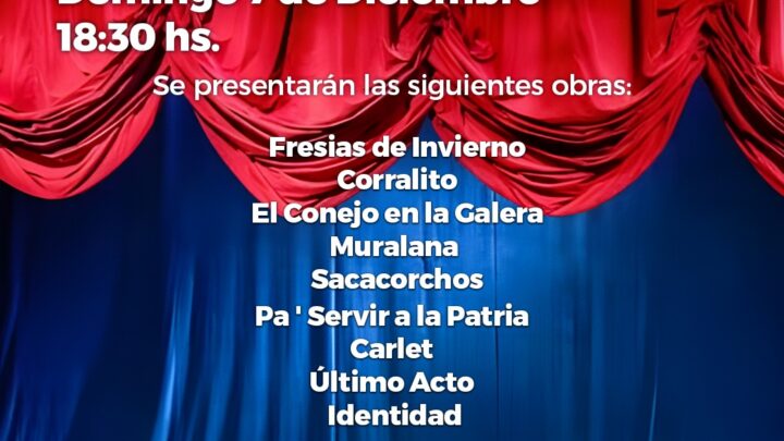 MUESTRA TEATRAL 2025 DEL POLO AUDIOVISUAL DE MERLO SE PRESENTA EN EL TEATRO MUNICIPAL