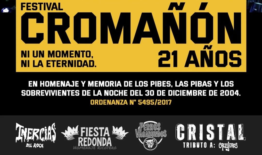MERLO CONMEMORA LOS 21 AÑOS DE CROMAÑÓN CON UN FESTIVAL EN MEMORIA DE LAS VÍCTIMAS Y SOBREVIVIENTES