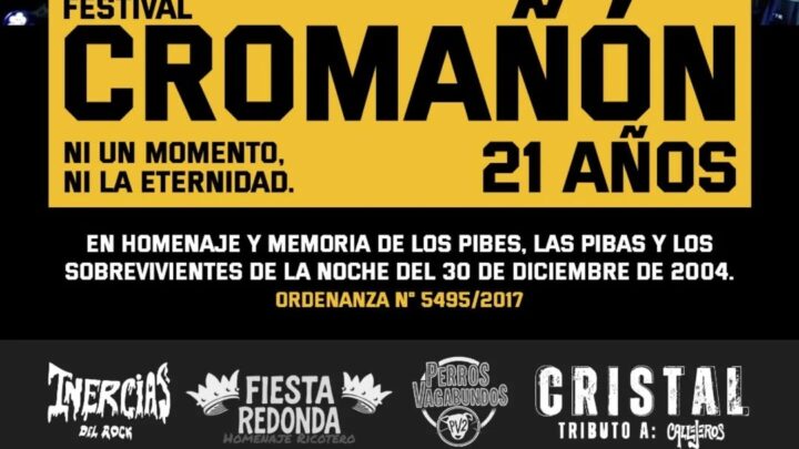 MERLO CONMEMORA LOS 21 AÑOS DE CROMAÑÓN CON UN FESTIVAL EN MEMORIA DE LAS VÍCTIMAS Y SOBREVIVIENTES