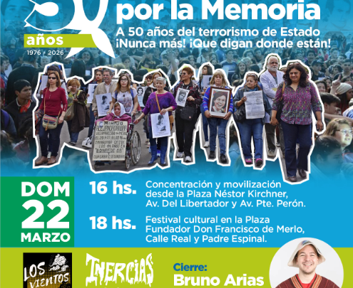 FESTIVAL POR LA MEMORIA EN MERLO: A 50 AÑOS DEL GOLPE, UNA JORNADA DE RECUERDO, LUCHA Y CULTURA