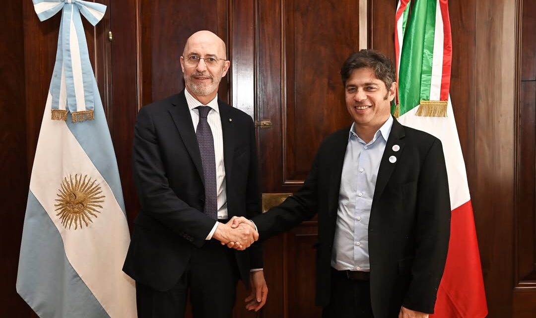 KICILLOF RECIBIÓ AL EMBAJADOR DE ITALIA Y APUESTA A FORTALECER LA COOPERACIÓN INTERNACIONAL