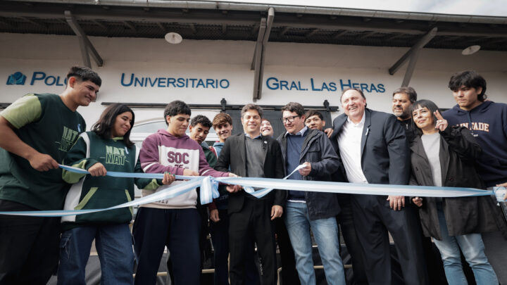 Kicillof inauguró el nuevo Polo Universitario de General Las Heras