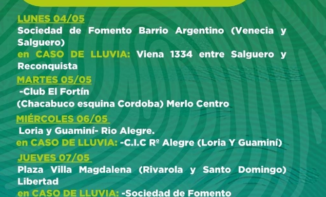 MERLO IMPULSA NUEVOS OPERATIVOS DE DOCUMENTACIÓN GRATUITOS EN LOS BARRIOS