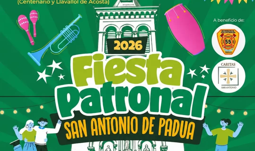 MERLO SE PREPARA PARA UNA NUEVA FIESTA PATRONAL DE SAN ANTONIO DE PADUA Y CONVOCA A LAS ESCUELAS DEL DISTRITO
