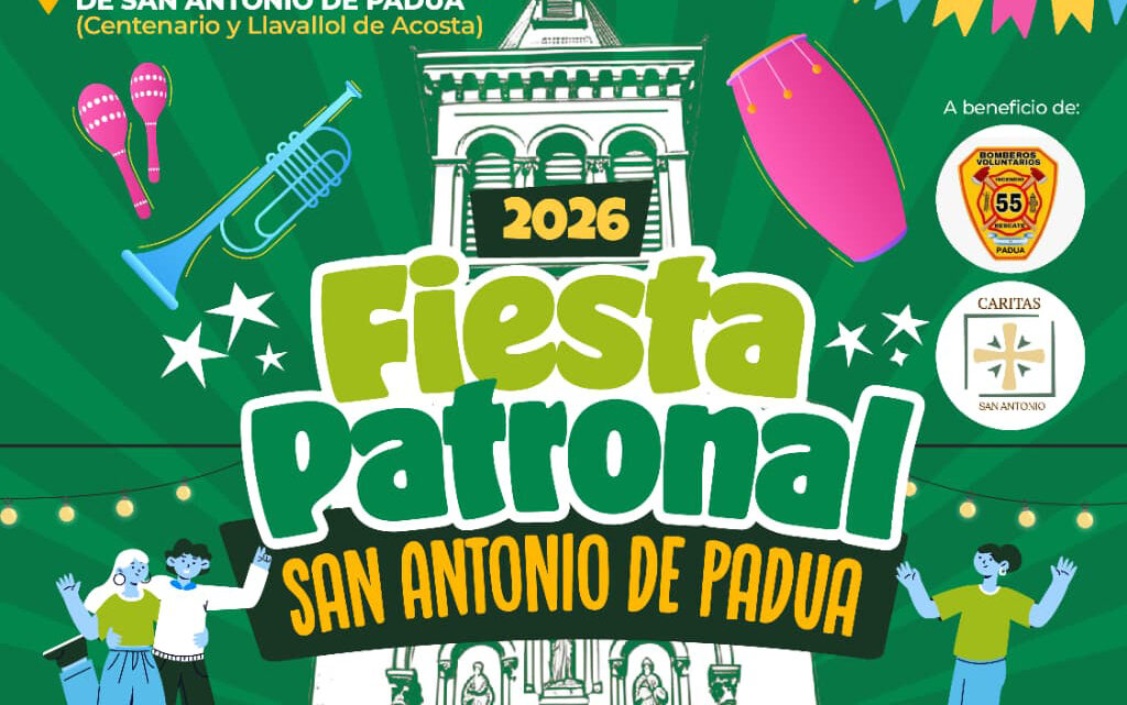 SAN ANTONIO DE PADUA SE PREPARA PARA UNA NUEVA FIESTA PATRONAL CON DOS JORNADAS DE FE, CULTURA Y SOLIDARIDAD