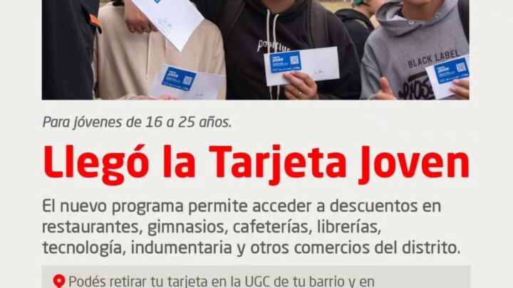 MORÓN LANZÓ LA TARJETA JOVEN: DESCUENTOS DE HASTA 30% PARA IMPULSAR EL CONSUMO Y ALIVIAR EL BOLSILLO DE LOS MÁS JÓVENES