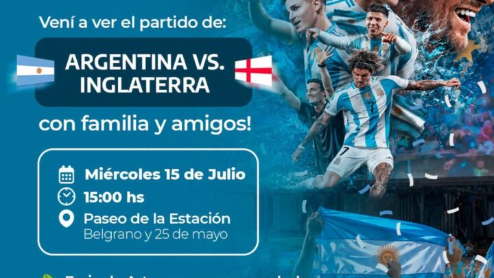 MARCOS PAZ INVITA A VIVIR LA SEMIFINAL DEL MUNDIAL CON PANTALLA GIGANTE, FERIA Y PROPUESTAS PARA TODA LA FAMILIA
