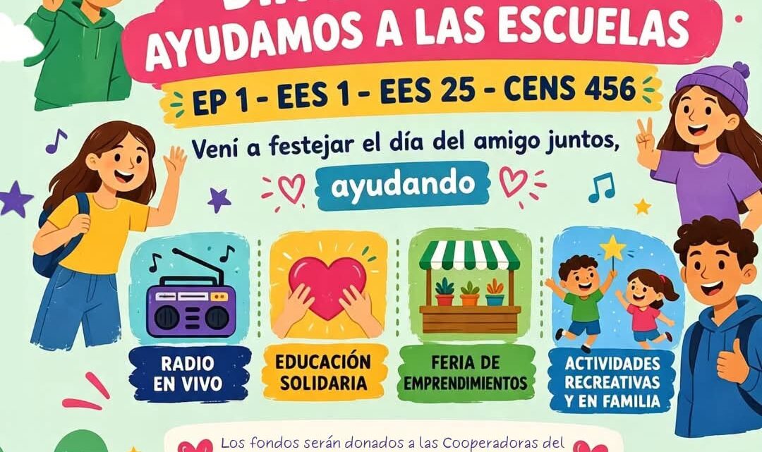 MERLO ORGANIZA UN FESTIVAL SOLIDARIO PARA AYUDAR A LAS ESCUELAS VANDALIZADAS DURANTE LOS FESTEJOS POR LA SELECCIÓN