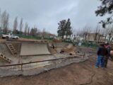 Avanzan obras en el Skate Park y en el sector de juegos de la plaza Eva Perón