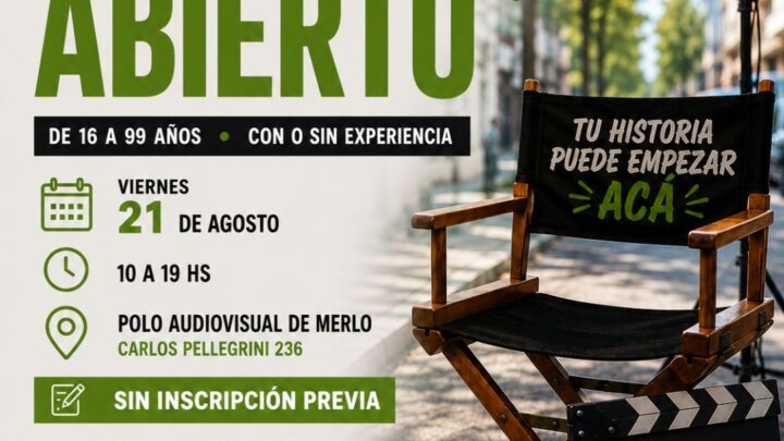 CASTING ABIERTO EN MERLO PARA UNA NUEVA SERIE VERTICAL: BUSCAN ACTORES Y ACTRICES DE TODAS LAS EDADES