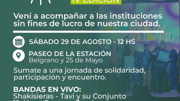 MARCOS PAZ SE PREPARA PARA LA CUARTA EDICIÓN DEL FESTIVAL MARCOS PAZ SOLIDARIO