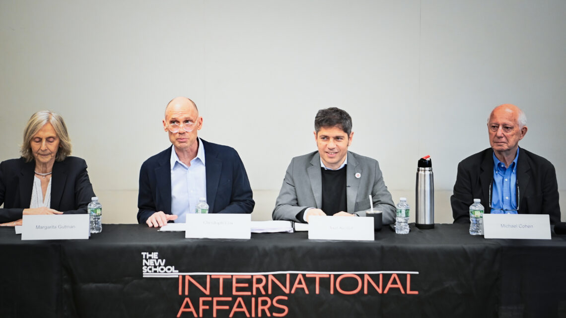 Kicillof participó de una charla sobre el futuro de América latina en The New School