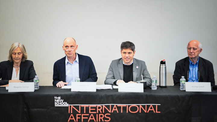 Kicillof participó de una charla sobre el futuro de América latina en The New School