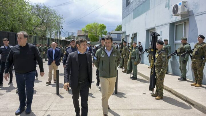 KICILLOF Y RAMÓN LANÚS SUPERVISARON LA BASE DE LA UTOI EN SAN ISIDRO: HAY 100 EFECTIVOS Y CINCO PATRULLEROS
